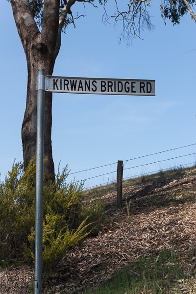 Kirwans Bridge street sign