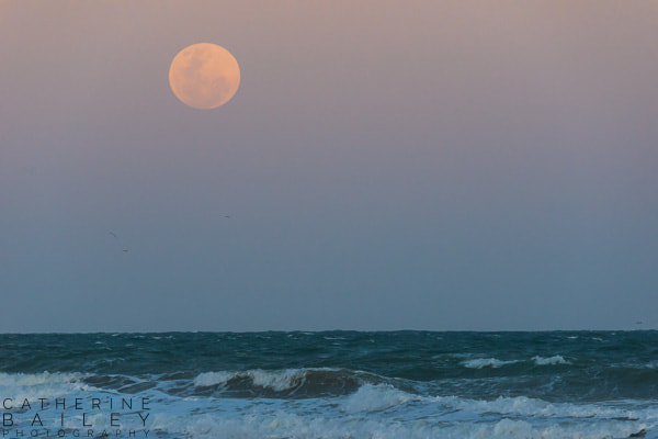Full moon rising over Reeves Beach, Gippsland